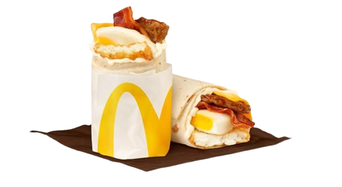 Sausage, Bacon & Egg Breakfast Wrap