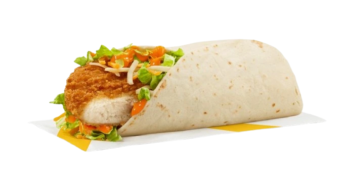 Spicy Buffalo Chicken Snack Wrap with Crispy Chicken