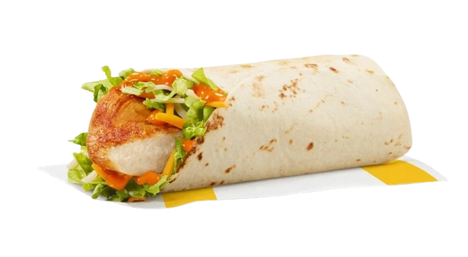 Spicy Buffalo Chicken Snack Wrap with Grilled Chicken