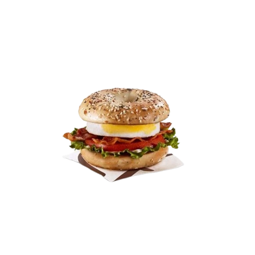 Egg BLT Bagel with Everything Bagel