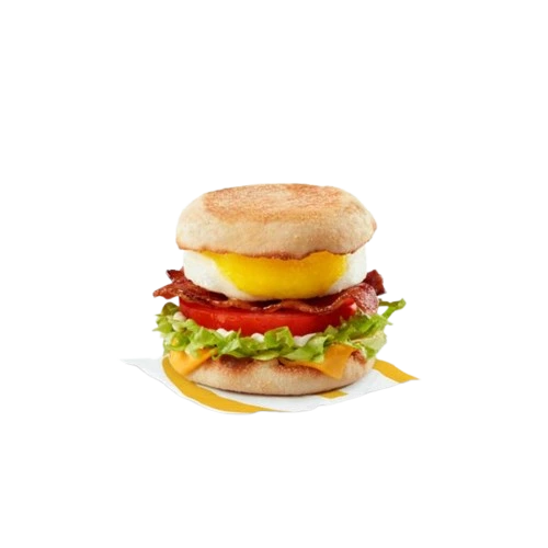 Egg BLT McMuffin with Shredded Lettuce